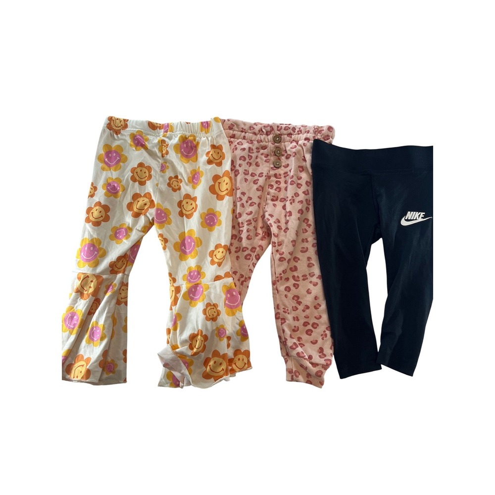 Nike Jessica Simpson Baileys Blossoms Toddler Girls Pants Bundle 18M 2T 3pc